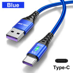 5A USB Type C Cable Fast Charging